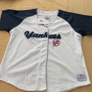 Lady sluggers Yankee Jersey Women Large white Navy